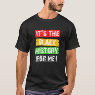 Camiseta Su historia negra para mí, orgullo africano, hombr