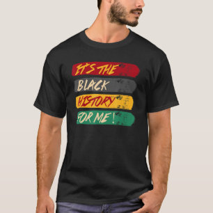 Camiseta Su historia negra para mí orgullo afroamericano