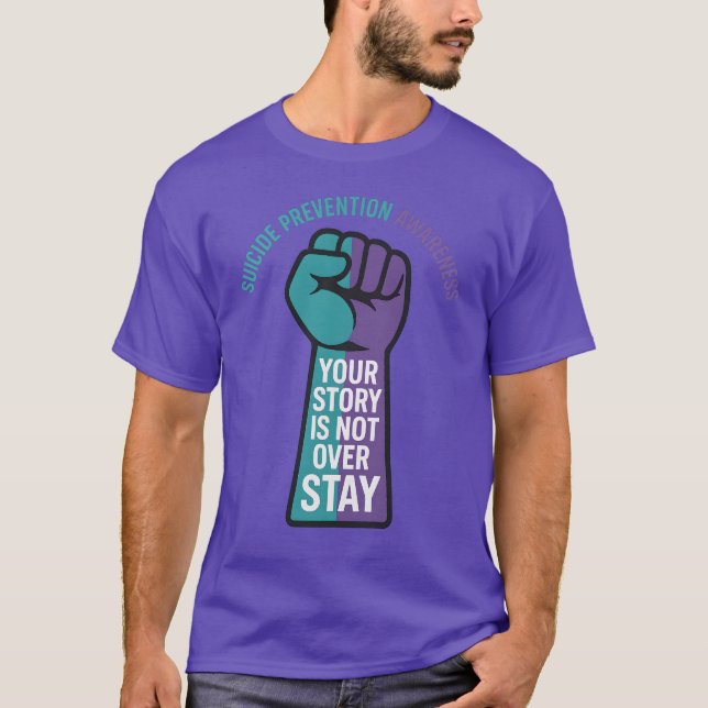 Camiseta Su historia no termina - Apoyo de salud mental (Anverso)