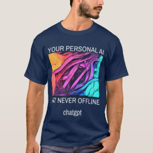 Camiseta Su IA personal - 24/7 y Nunca fuera de línea