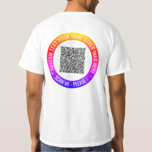 Camiseta Su información de exploración de código QR y camis