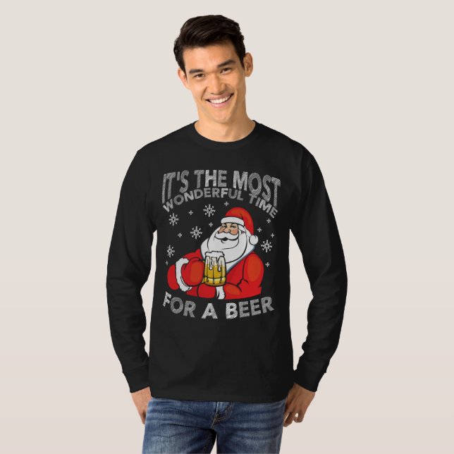 Camiseta Su la época más maravillosa para una cerveza (Anverso completo)