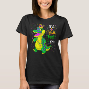Camiseta Su laguna de Mardi Gras Yall con carnaval de cuent