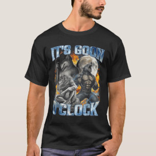 Camiseta Su Loco Está En El Reloj Divertido Lobo Alfa Hombr