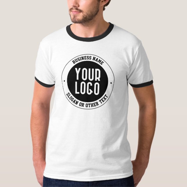 Camiseta Su logotipo o diseño profesional | Texto editable  (Anverso)