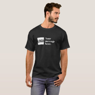 Camiseta Su logotipo o imagen cargada y texto retro editabl