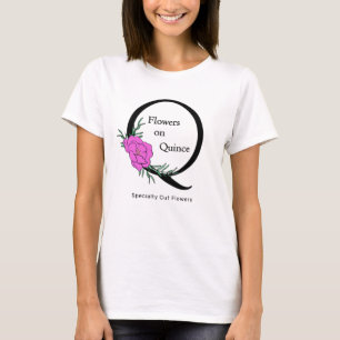 Camiseta Su logotipo Personalizado moderno Trendy Flower Fa