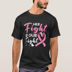 Camiseta Su Lucha Contra El Cáncer De Mama De Cinta Rosa