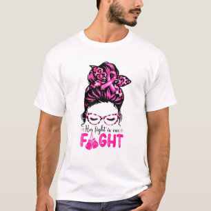Camiseta Su lucha contra el cáncer de mama familiar