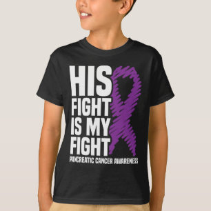 Camiseta Su lucha contra el cáncer pancreático de cinta mor