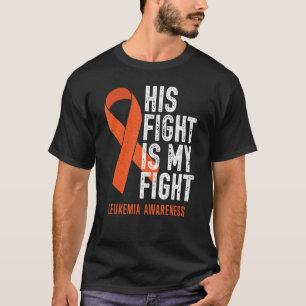 Camiseta Su lucha contra la leucemia en la lucha de mi fami