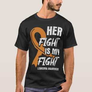 Camiseta Su lucha contra la leucemia y la leucemia