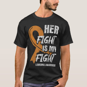 Camiseta Su lucha contra la leucemia y la leucemia
