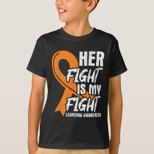 Camiseta Su lucha contra la leucemia y la leucemia