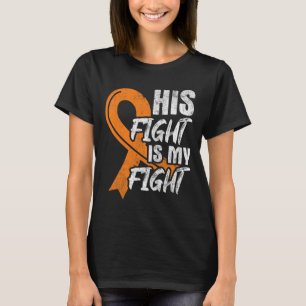 Camiseta Su lucha contra la leucemia y la leucemia cerebral