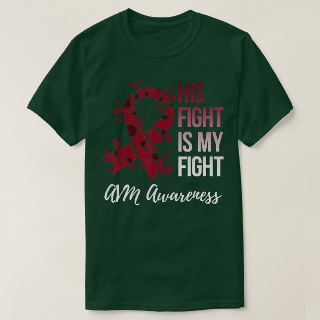 Camiseta Su lucha contra la malformación arteriovenosa de l (Diseño del anverso)