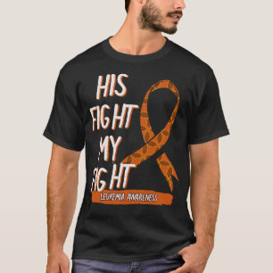 Camiseta Su lucha contra mi lucha contra la leucemia Naranj