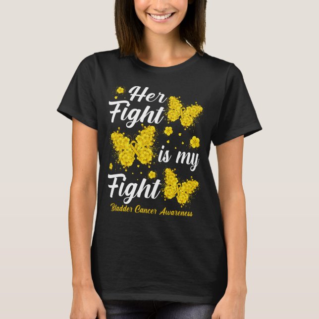 Camiseta Su Lucha Es Concienciación Sobre El Cáncer De La V (Anverso)