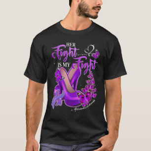 Camiseta Su lucha es consciente de la lucha de Alzheimer