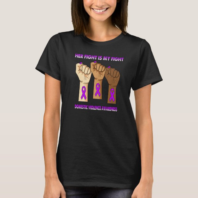 Camiseta Su Lucha Es Consciente De Mi Lucha Contra La Viole (Anverso)