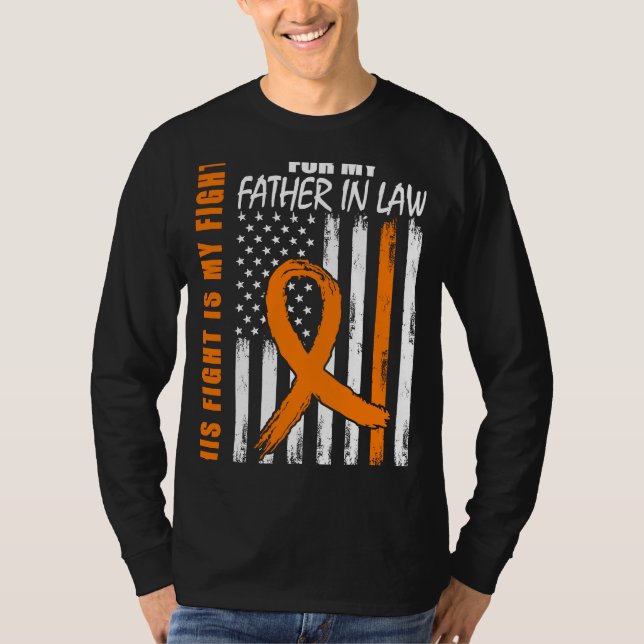 Camiseta Su Lucha Es Consciente Mi Padre De La Leucemia Leg (Anverso)