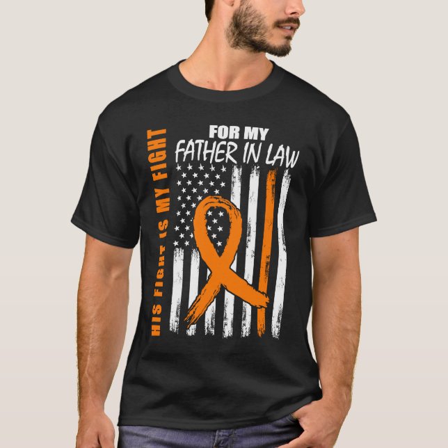 Camiseta Su Lucha Es Consciente Mi Padre De La Leucemia Leg (Anverso)