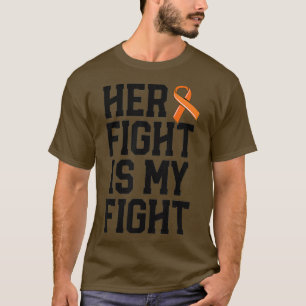 Camiseta Su lucha es contra el cáncer de leucemia y contra 