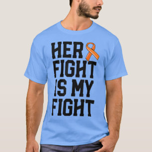 Camiseta Su lucha es contra el cáncer de leucemia y contra