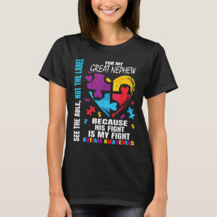 Camiseta Su lucha es el azul de la tía del autismo de los g