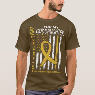 Camiseta Su Lucha Es El Cáncer Infantil De Mi Hija Luchador