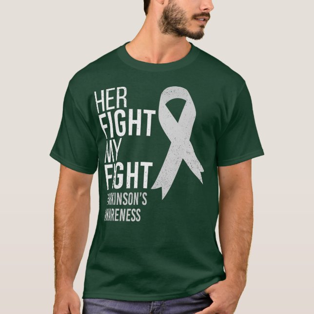 Camiseta Su lucha es la cinta de la enfermedad de Parkinson (Anverso)