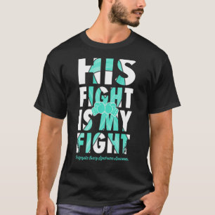 Camiseta Su Lucha Es La Cinta Verde azulada De Conciencia D