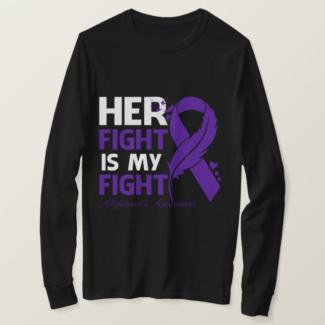 Camiseta Su Lucha Es La Conciencia De ALZHEIMER. (Anverso del diseño)