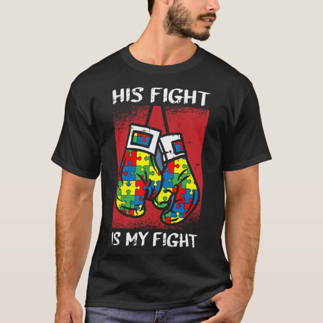 Camiseta Su Lucha Es Mi Boxeo De Concienciación Sobre El Au (Anverso)
