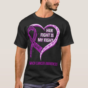 Camiseta Su Lucha Es Mi Cáncer De Estómago Cardíaco De Cint