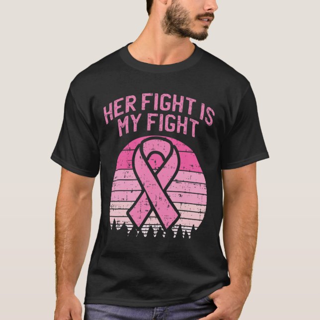 Camiseta Su Lucha Es Mi Combate Con El Cáncer De Mama (Anverso)