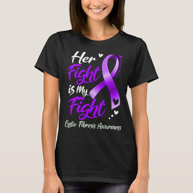 Camiseta Su Lucha Es Mi Conciencia CÍSTICA DE FIBROSIS (Anverso)