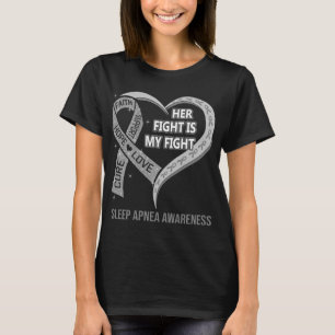 Camiseta Su Lucha Es Mi Conciencia De La Apnea Del Sueño.