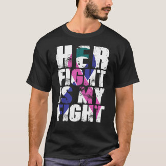 Camiseta Su lucha es mi conciencia del cáncer de tiroides