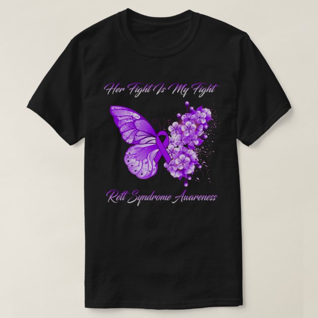 Camiseta Su Lucha Es Mi Conciencia Sobre El Síndrome De Ret (Diseño del anverso)