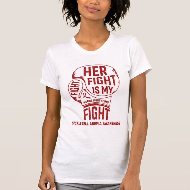 Camiseta Su Lucha Es Mi Conciencia Sobre La Anemia De Las C (Anverso)