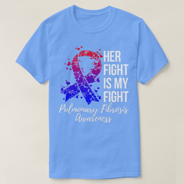 Camiseta Su Lucha Es Mi Conciencia Sobre La Fibrosis Pulmon (Diseño del anverso)