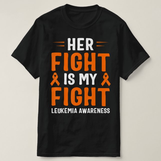 Camiseta Su Lucha Es Mi Conciencia Sobre La Leucemia En La  (Diseño del anverso)