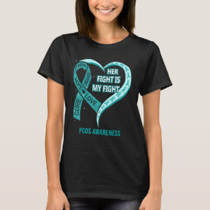 Camiseta Su Lucha Es Mi Corazón De Cinta De Concienciación 