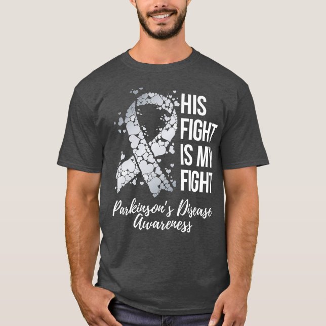 Camiseta Su Lucha Es Mi Enfermedad De Parkinsons De Lucha (Anverso)