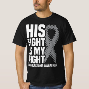 Camiseta Su Lucha Es Mi Glioblastoma Gris Ribbon GBM
