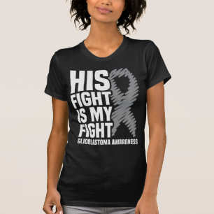 Camiseta Su Lucha Es Mi Glioblastoma Gris Ribbon GBM