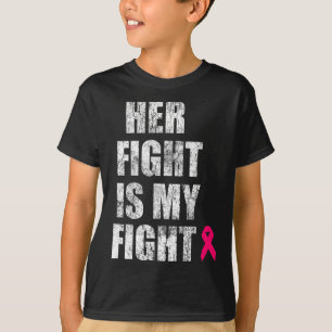 Camiseta Su lucha es mi Husb de Conciencia sobre el Cáncer 
