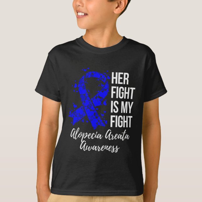 Camiseta Su Lucha Es Mi Lucha Alopecia Areata Conciencia (Anverso)
