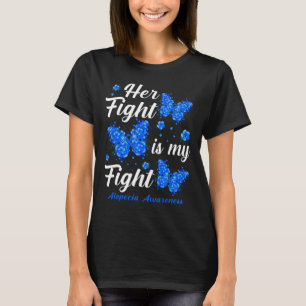 Camiseta Su Lucha Es Mi Lucha Alopecia Conciencia Mariposa